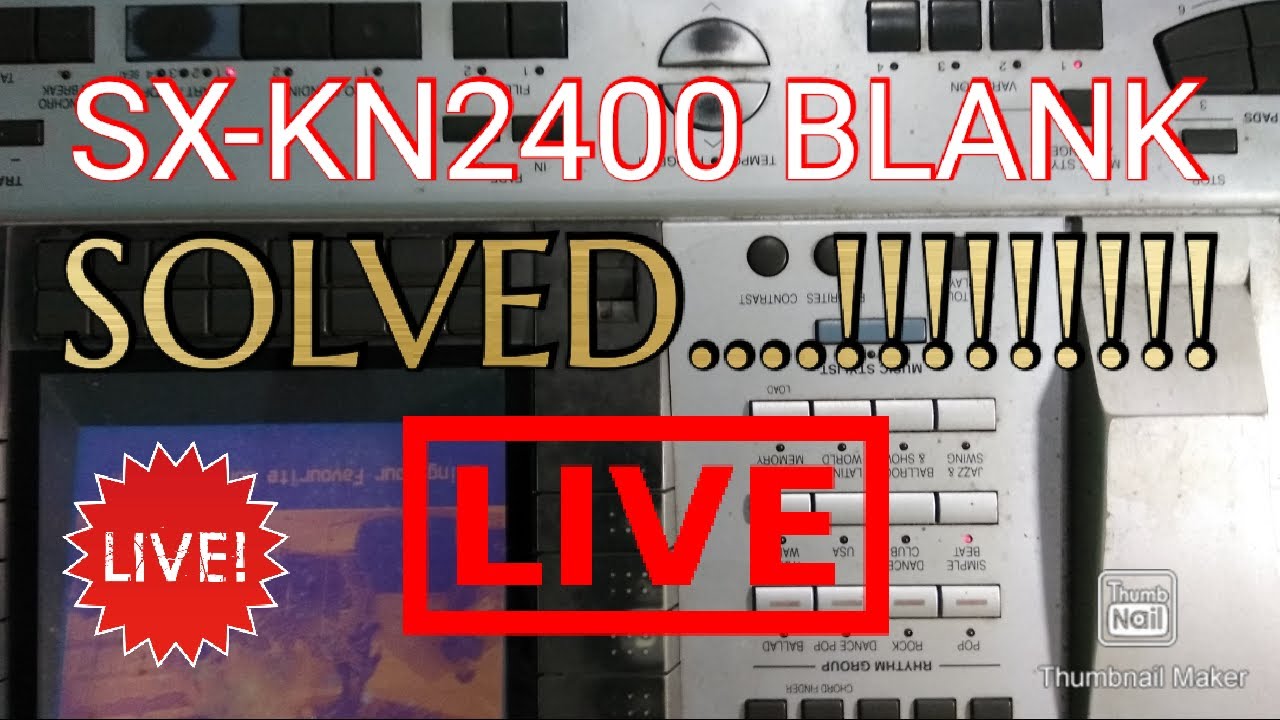 TECHNICS SX-KN2400 KERUSAKAN BLANK