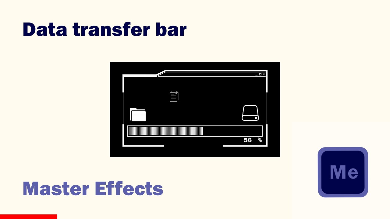 DATA TRANSFER animation Tutorial 2D |** After Effects 2021