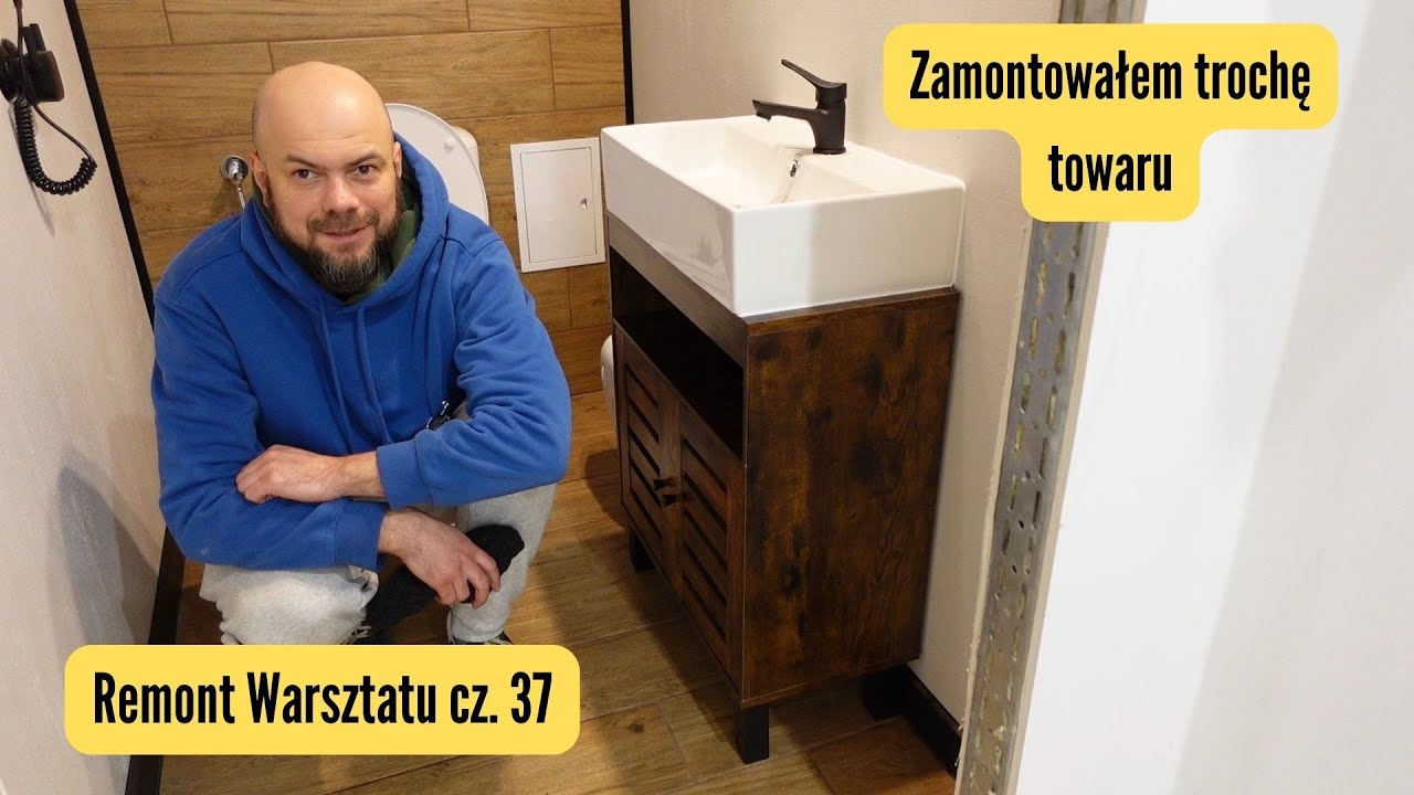 Remont warsztatu cz. 37 - Szafka, umywalka, bojler
