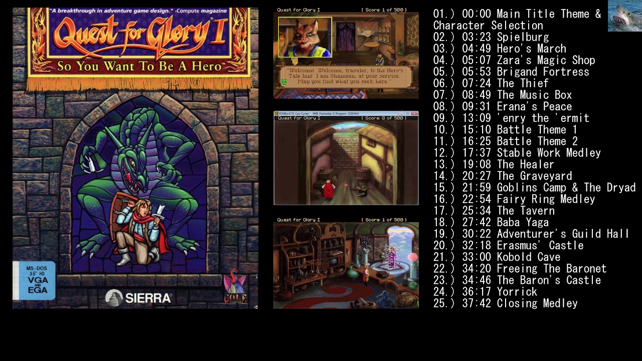 QUEST FOR GLORY I OST [Full] Game Soundtrack