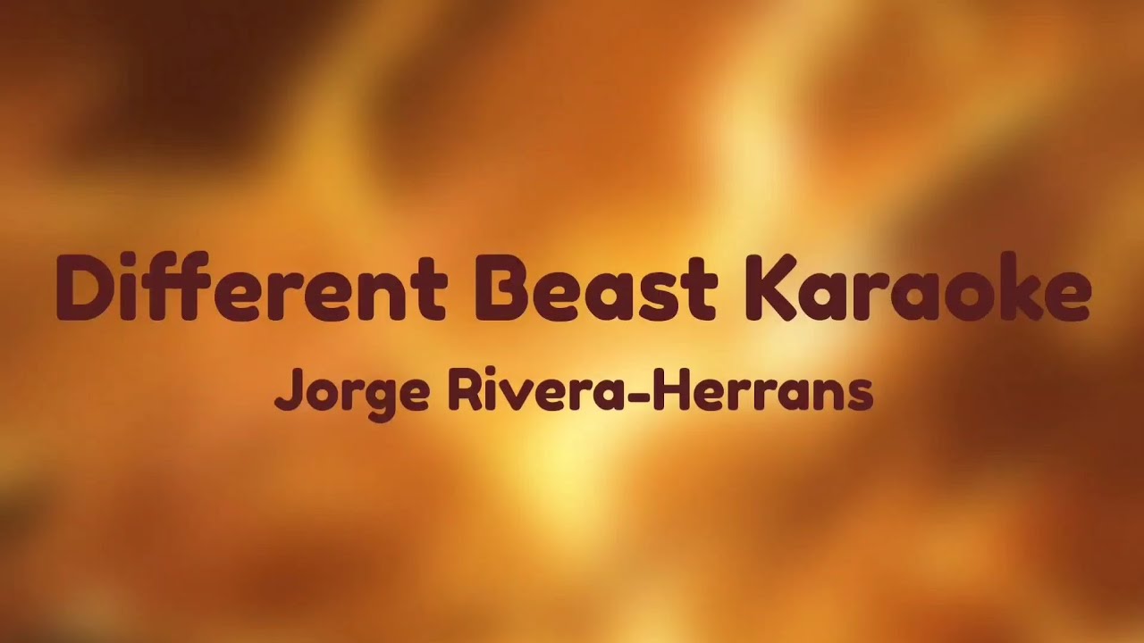 Different Beast Karaoke (with background vocals) - Epic the Musical by Jorge Rivera-Herrans