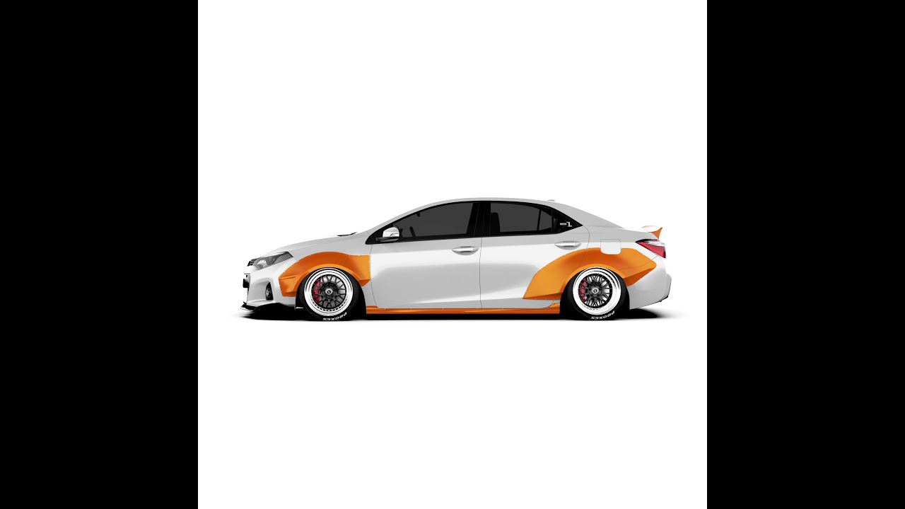 Toyota Corolla (US) 11th gen. Widebody kit. Tlibekua design