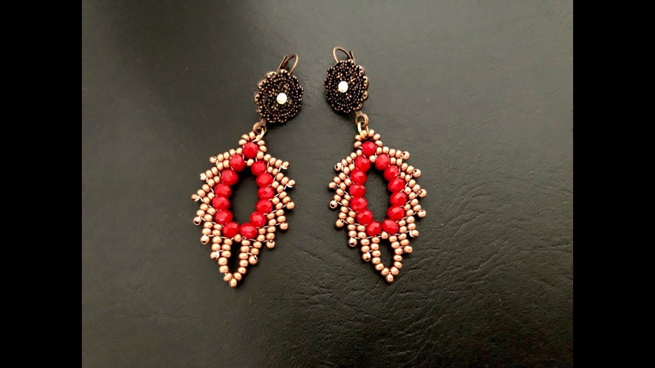 St Petersburg Beaded Leaf Earrings || Beaded Leaf || Russian Leaves
