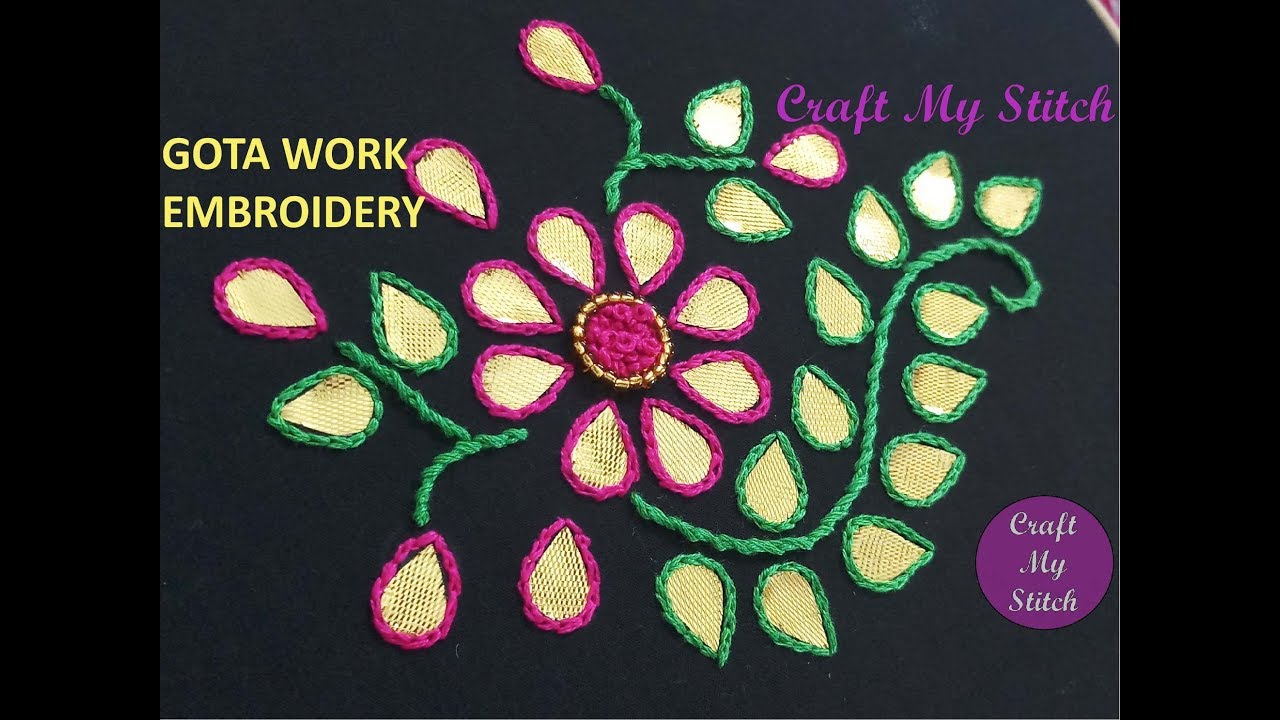 Gota work embroidery - Gota Patti Hand embroidery