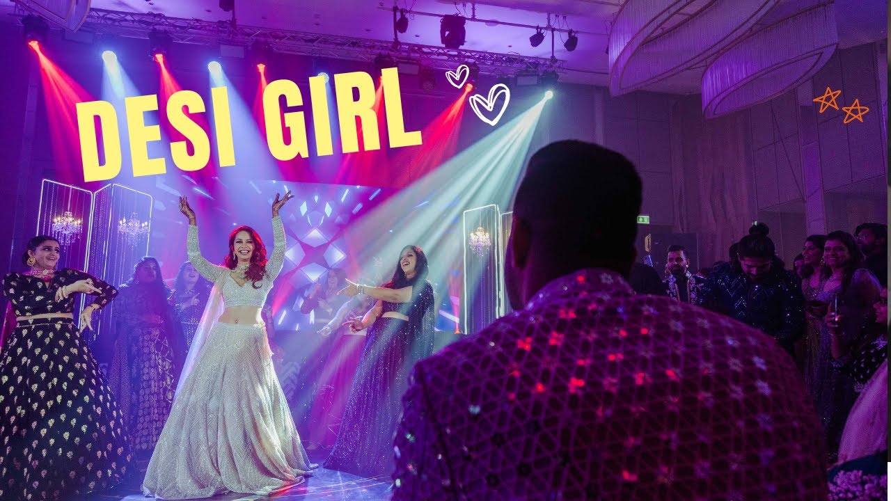 BRIDES PERFORMANCE OVER DESI GIRL, DOSTANA, THAILAND, WEDDINGRAMS