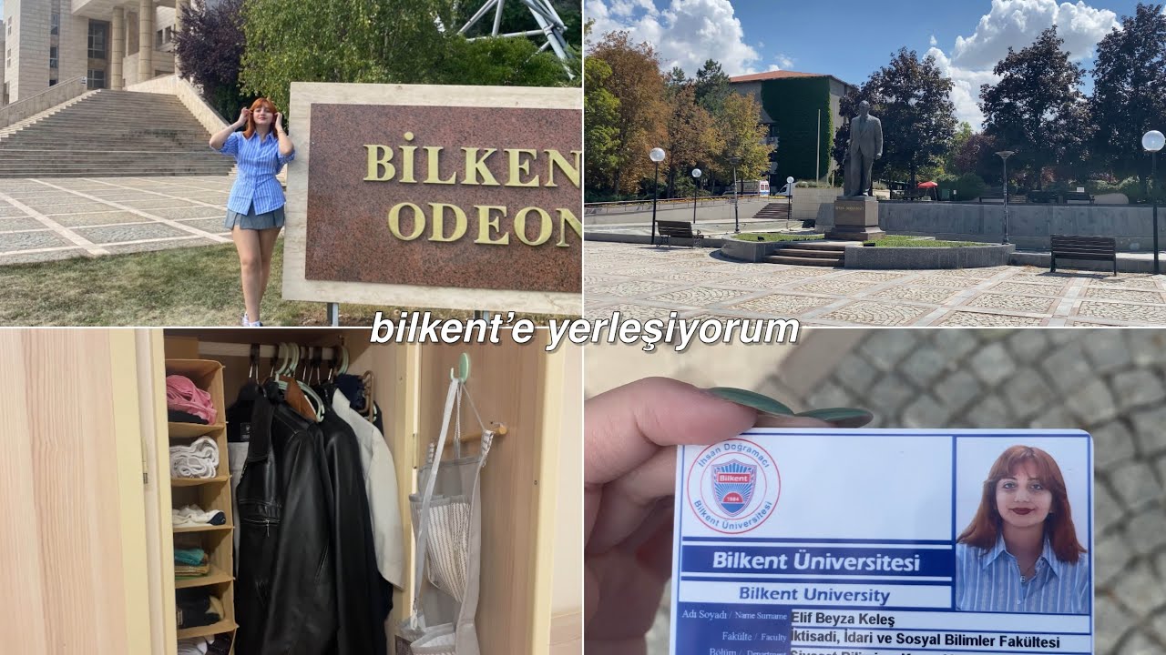 bilkent vlog //  yerleşme, oda turu, ilk yurt günlerim, hazırlık sınavı