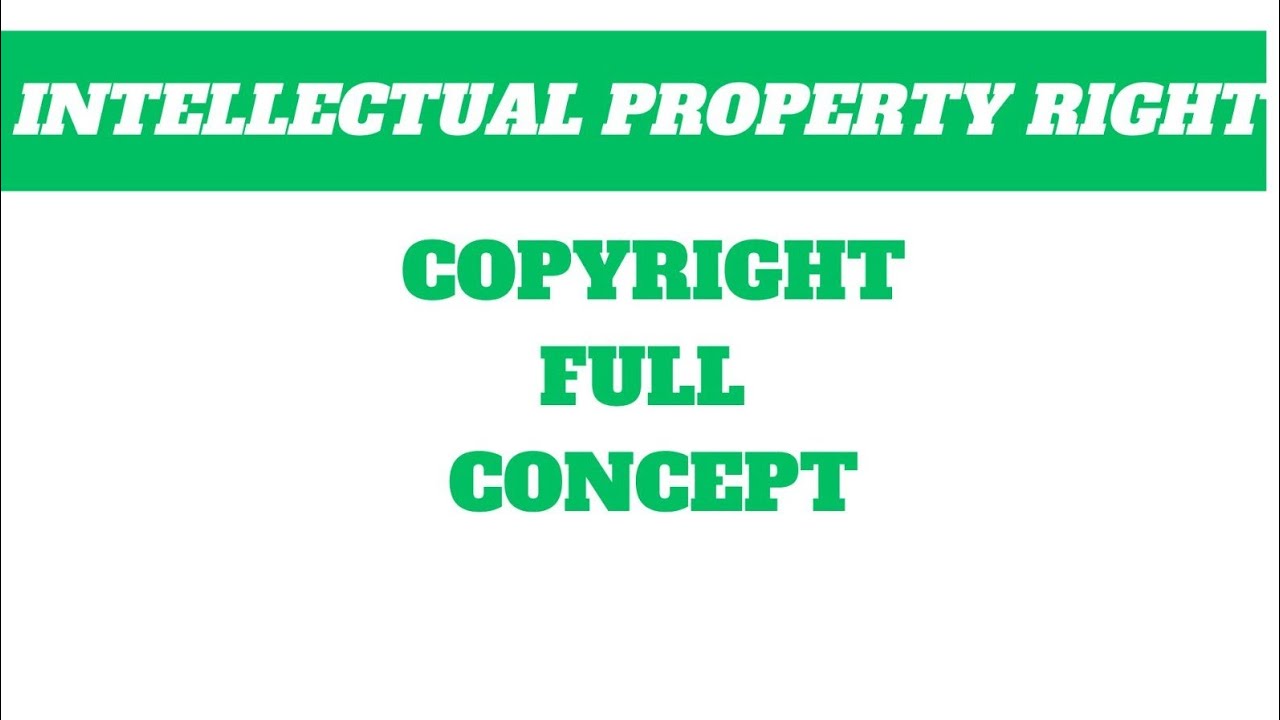 Copyright  full concept|| intellectual property rights || Bcom, LLB, MBA