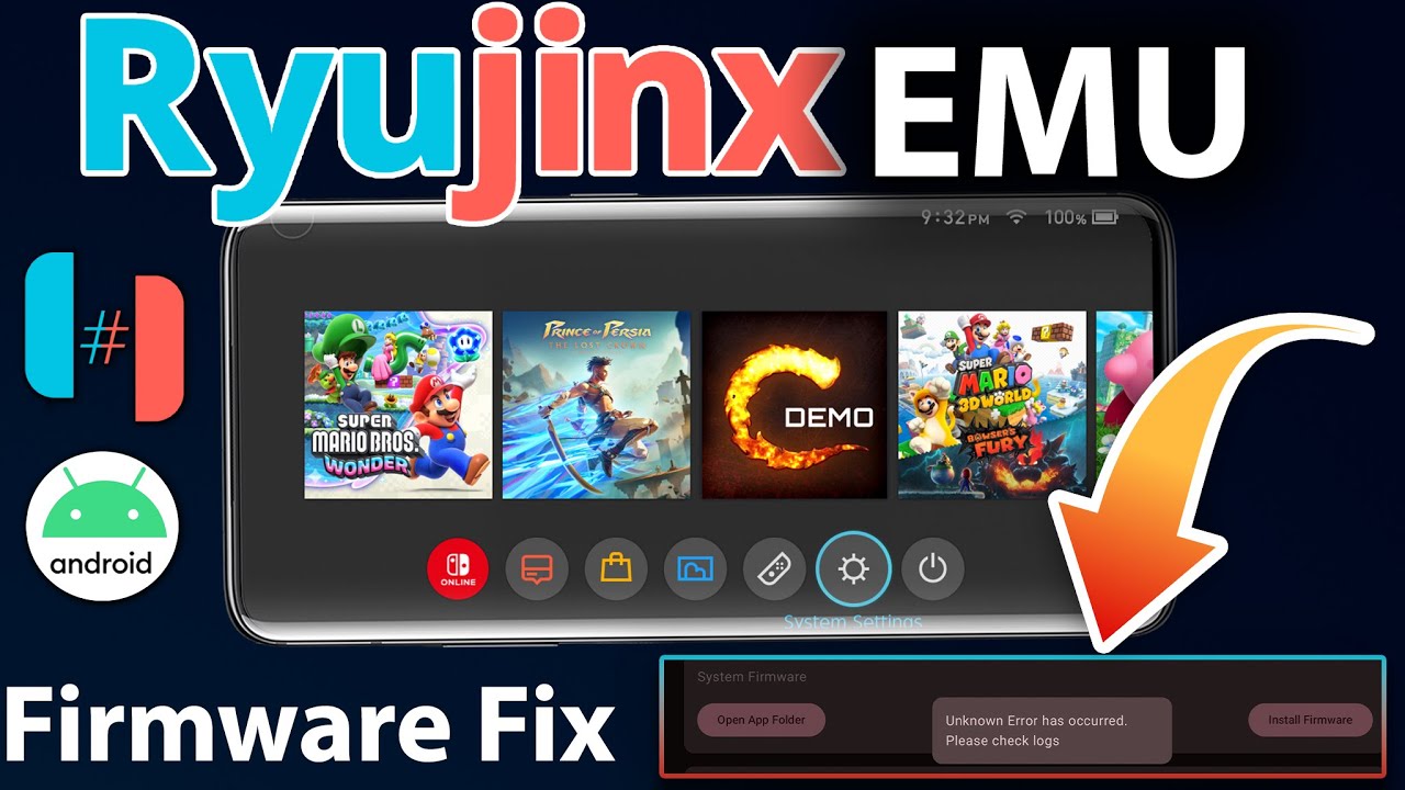 Ryujinx Emulator Android: Fix Firmware Installation Error to Stop Crashes
