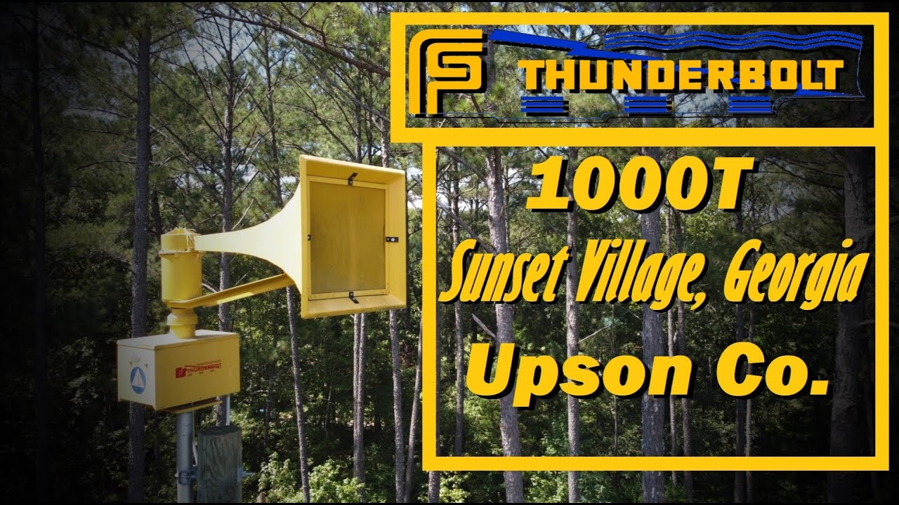 Federal Signal Thunderbolt 1000T Siren Test - Sunset Village, GA