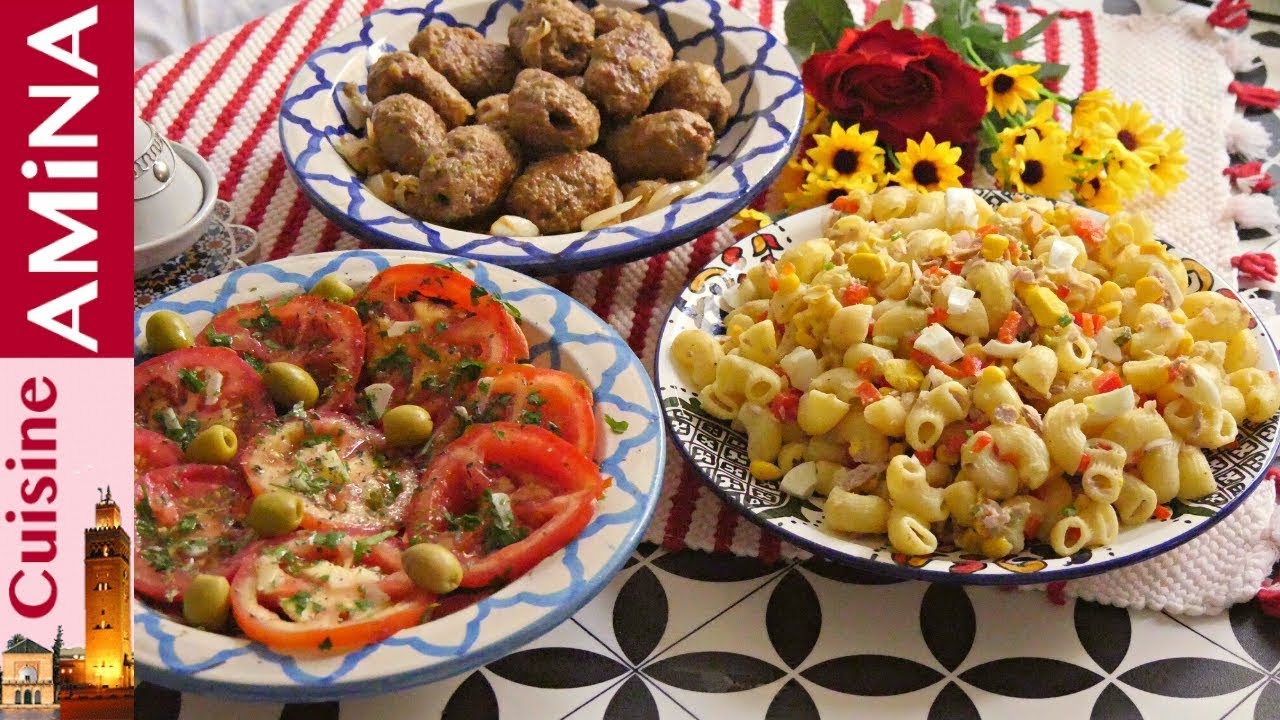 ثلاثة 3 وصفات  جد رائعة بسيطة وسهلة مع طبق الكفتة بطريقة سرية و لمسة سحرية