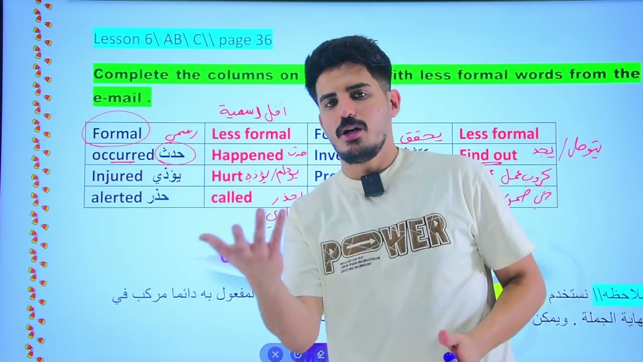 الحلقة3(حل تمارين الوزارية) الوحدة الثانية السادس الاعدادي