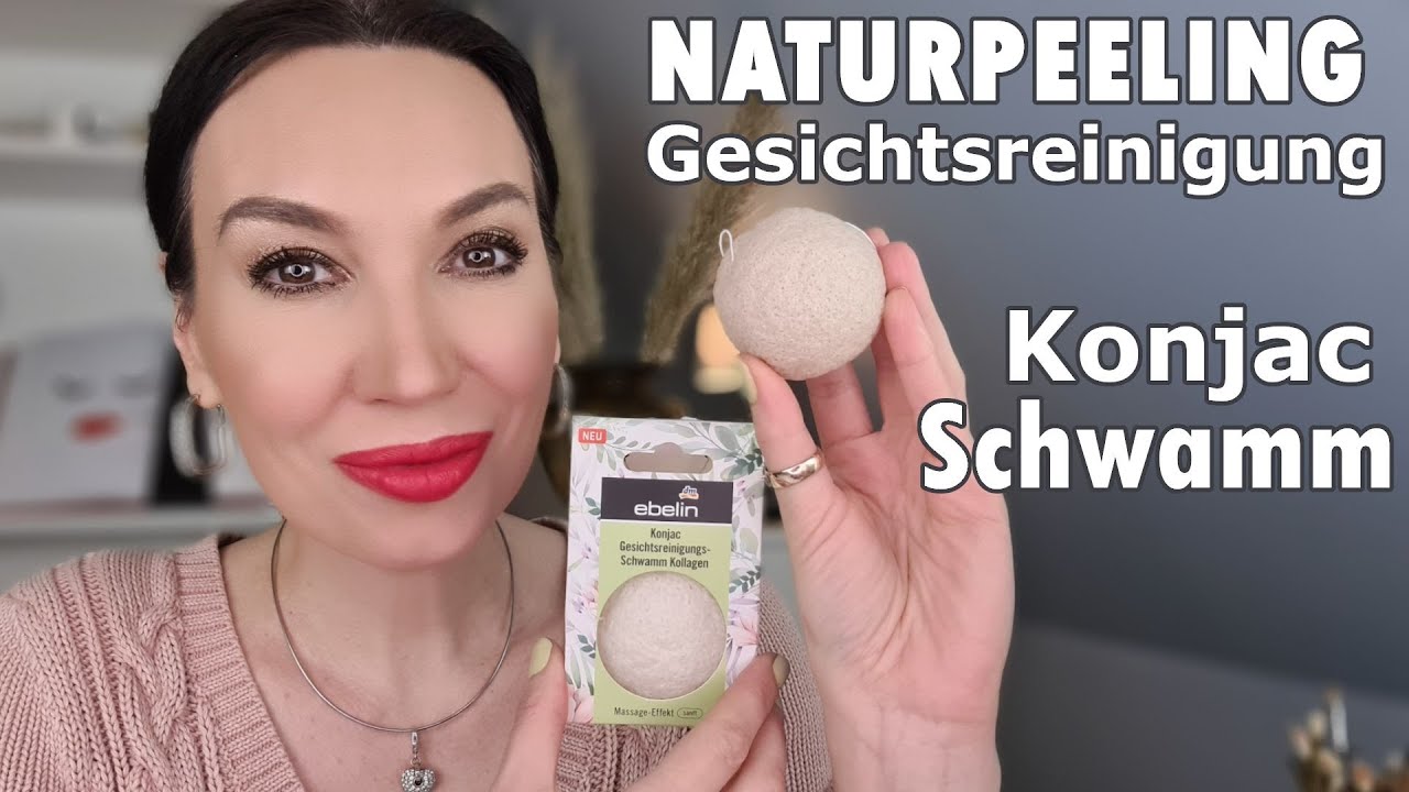 KONJAC SCHWAMM NATUR Gesichtspeeling ESSENCE und EBELIN im Live Test Natali NordBeauty