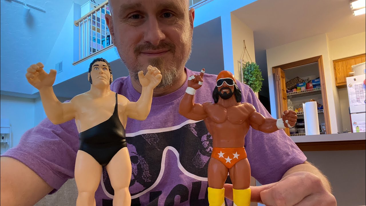 Big Rubber Guys Andre The Giant & Macho Man Randy Savage Figures Unboxing!!