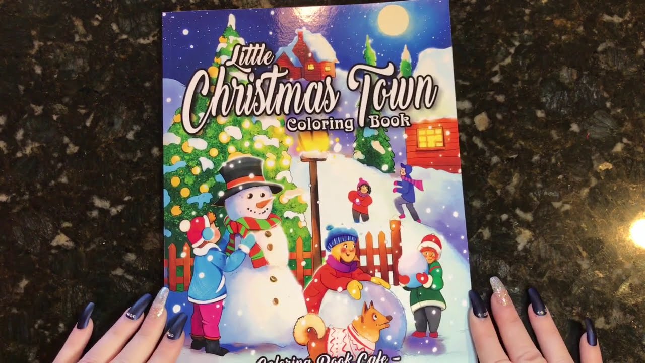 NEW Little Christmas Town Coloring Book by Coloring Book Cafe