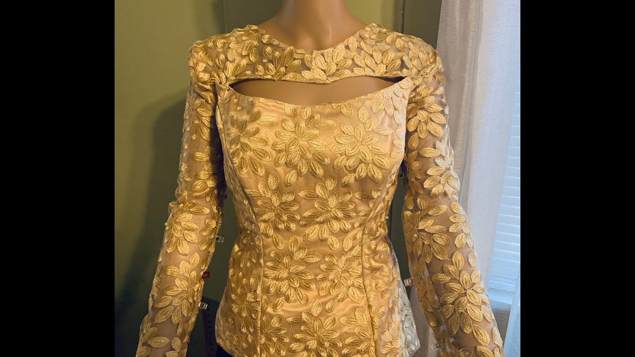 HOW TO SEW A KEYHOLE NECKLINE BLOUSE