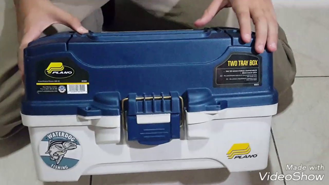 Caja de pesca plano de río