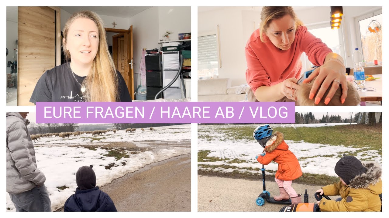 DIREKT VOR DEM HAUS / SÜSS / VLOG / KINDER ZUHAUSE HEUTE