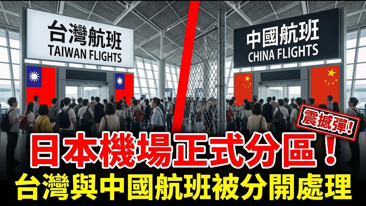 成田震撼！日本機場「台灣與中國分區掛旗」登場，北京氣炸也無可奈何？| ByBy