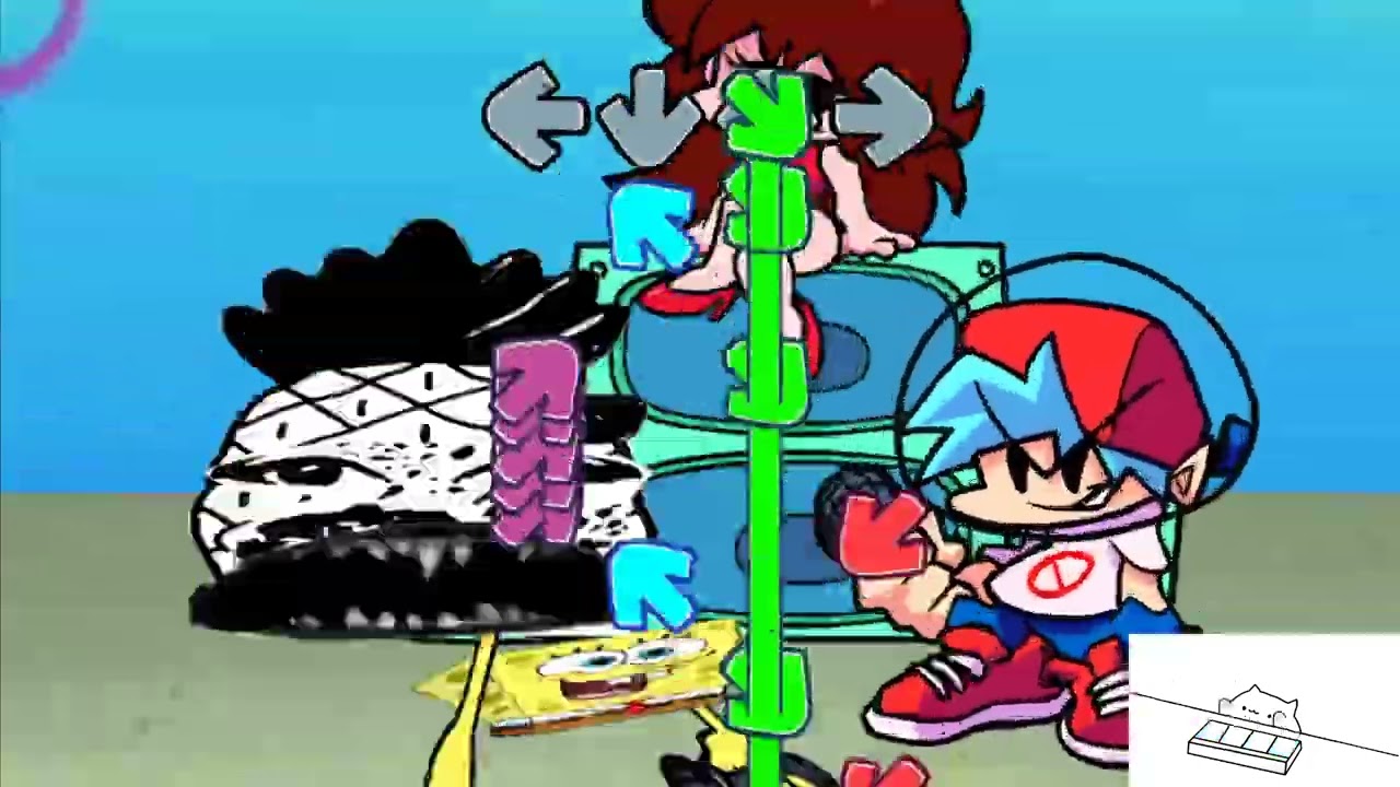 FNF Vs Spong - Pineappled BEATEN (Hard Mode)