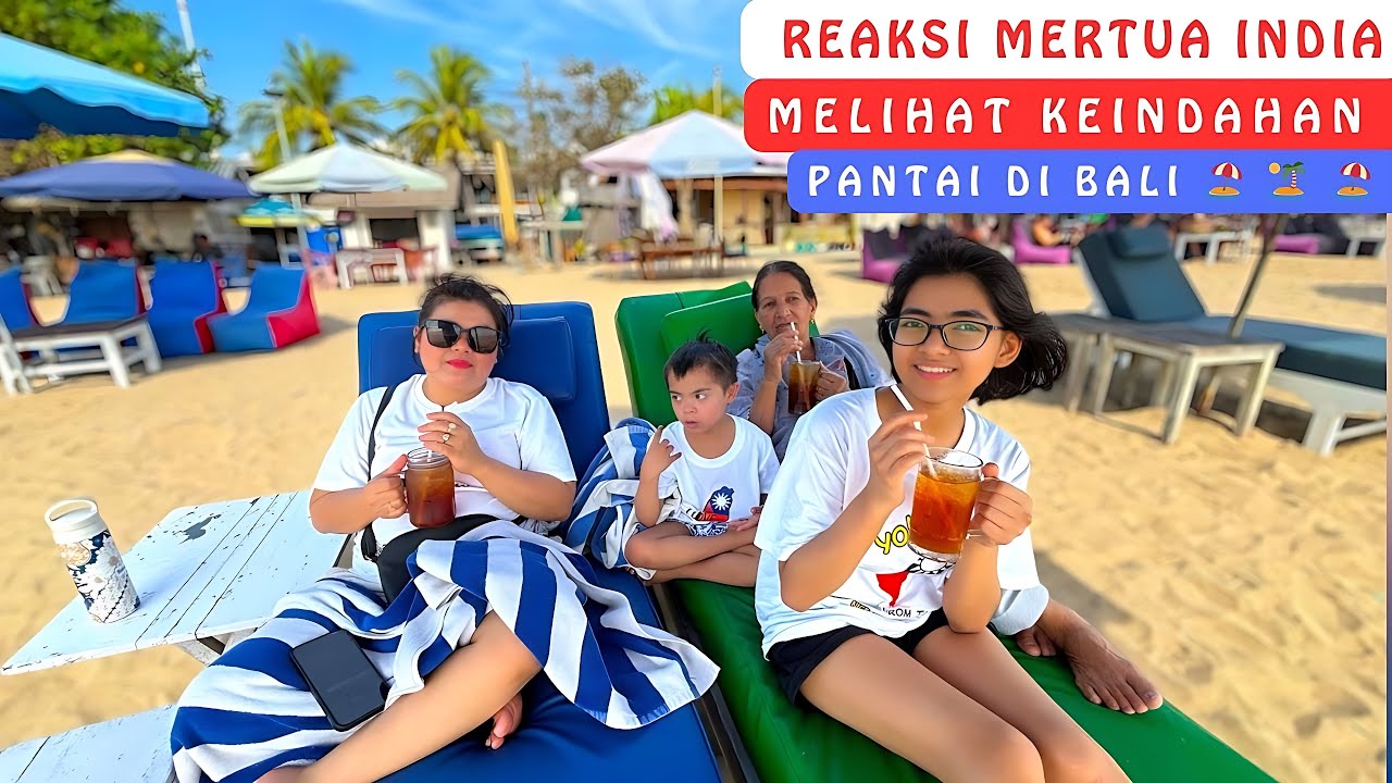 Reaksi Mertua India Melihat Keindahan Pantai Di Bali🏖️