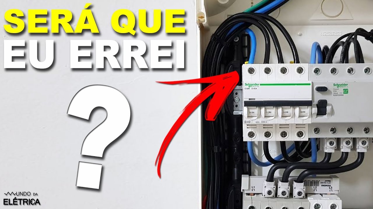 NEUTRO NO DISJUNTOR, será que eu errei?