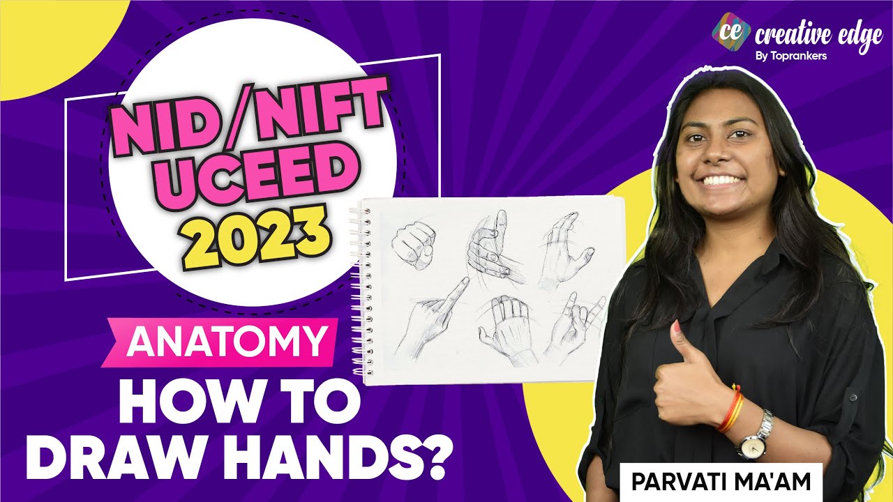 How To Draw Hands of a Human | Anatomy | NID/NIFT/UCEED 2023 Exam | Drawing 2023 Exam