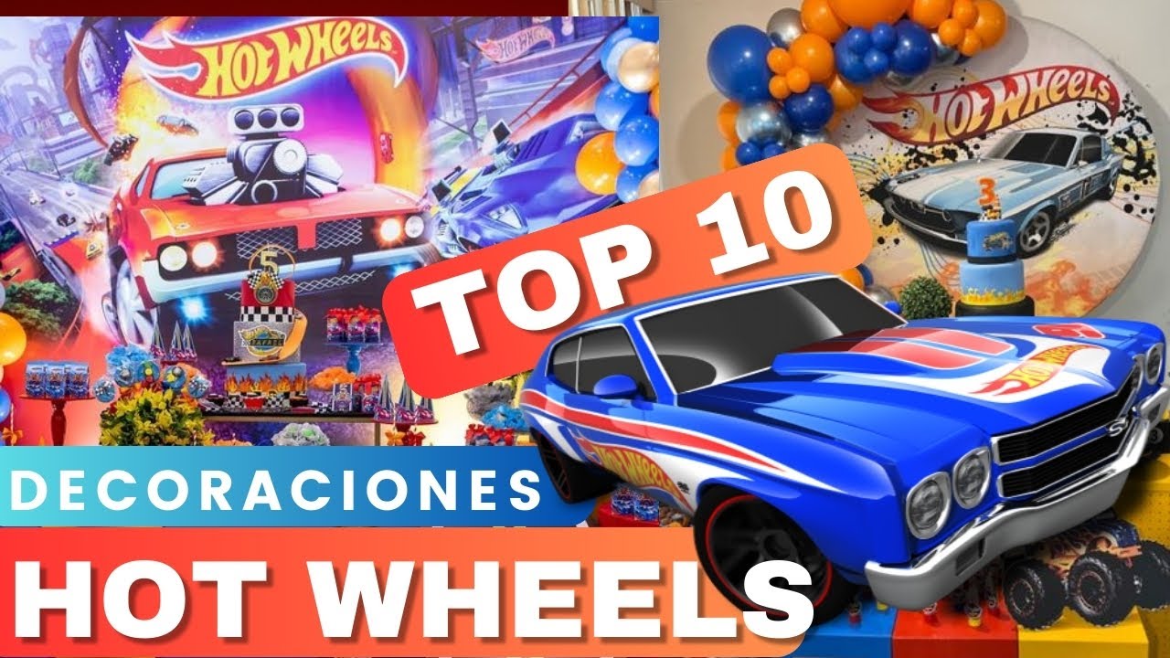 10 Ideas de Decoración para Fiesta de Hot Wheels 🚗