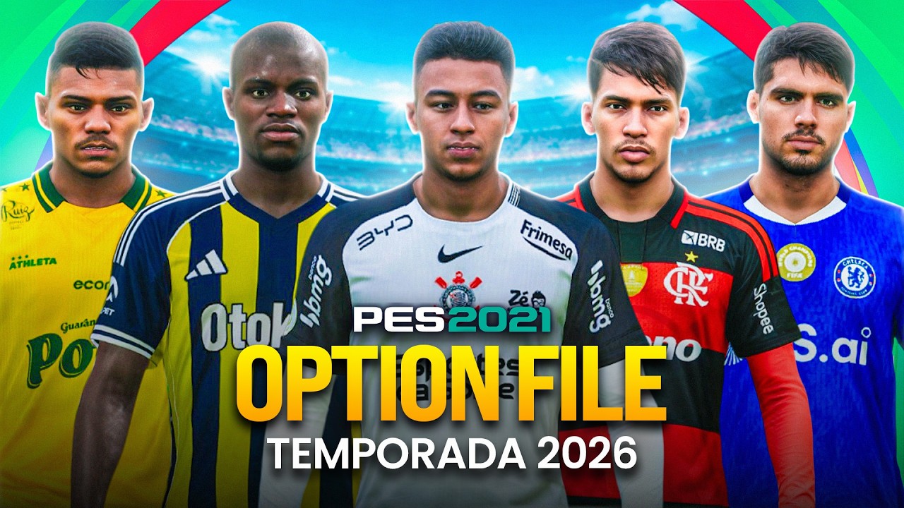 OPTION FILE PES 2021 MAR&Ccedil;O 2026 🔥 Transfer&ecirc;ncias Atualizadas | Guia de Instala&ccedil;&atilde;o PS4/PS5