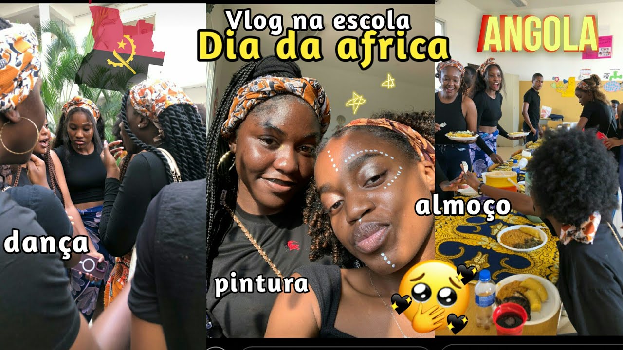 VLOG DIA DA ÁFRICA •último ano do ensino médio em Angola 🇦🇴😒