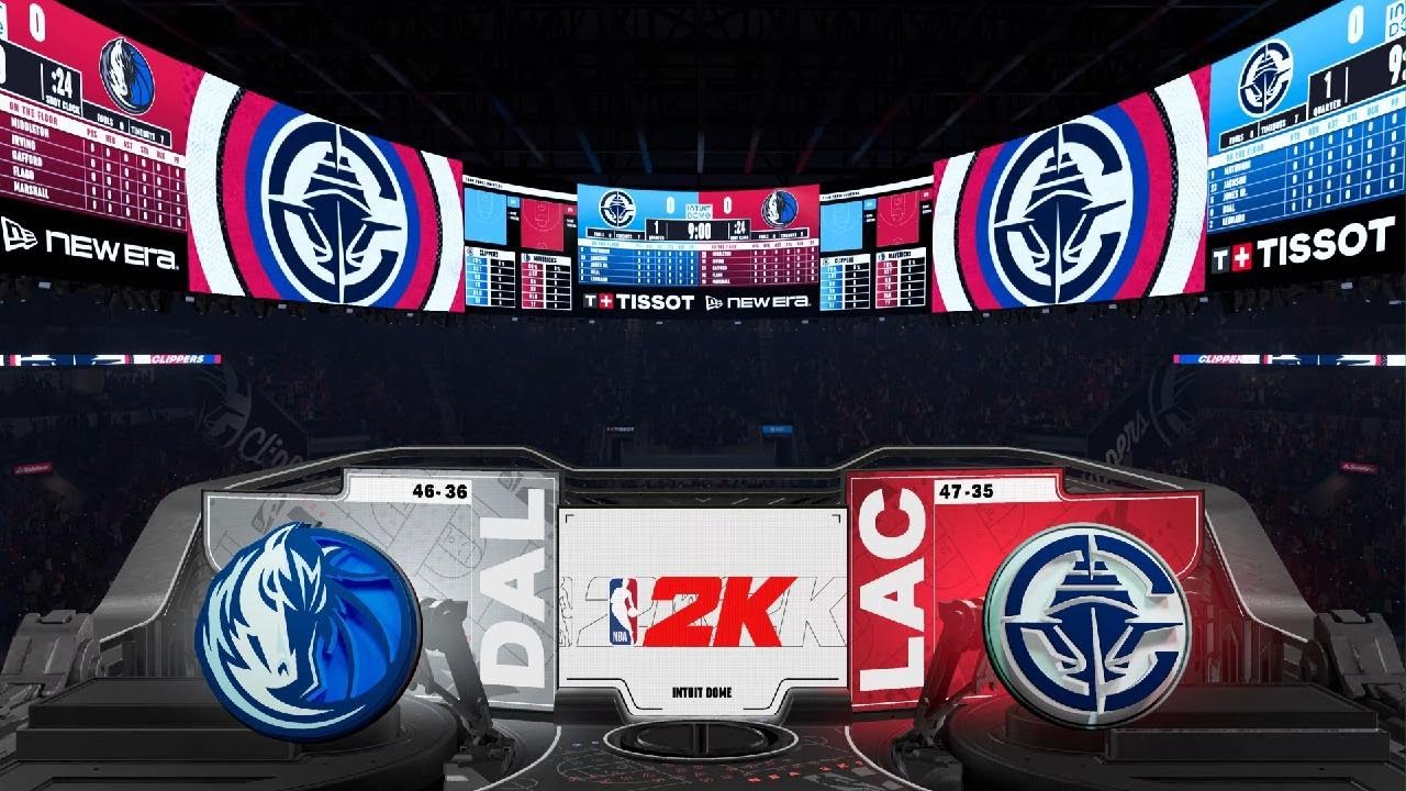 NBA 2K26 - Mavericks at Clippers (play-in final) - PS5 gameplay