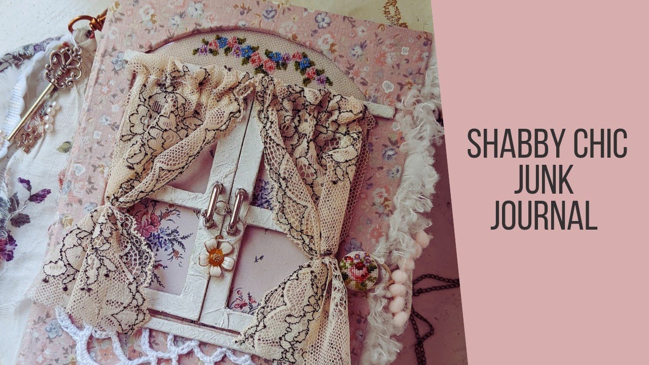 Shabby chic junk journal flip through | Art Journal