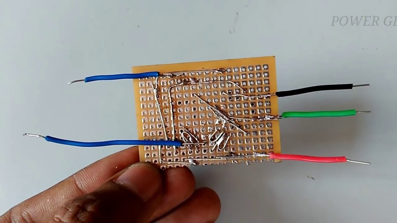 Single to Dual Power Supply convert   DC to DC   Bridge Rectifier   without IC   Method  1