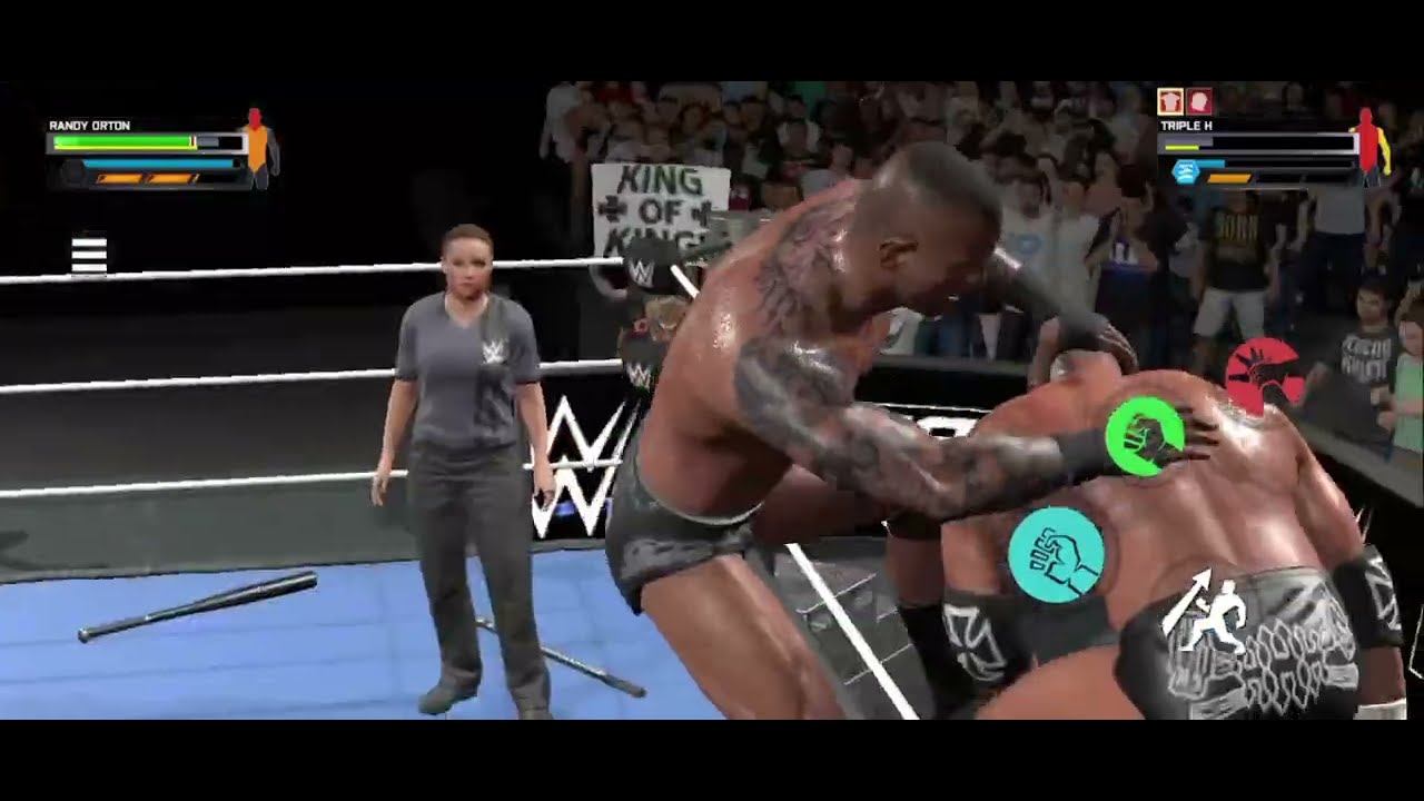Randy Orton vs triple h hardcore match Randy brutally attack on triple h 