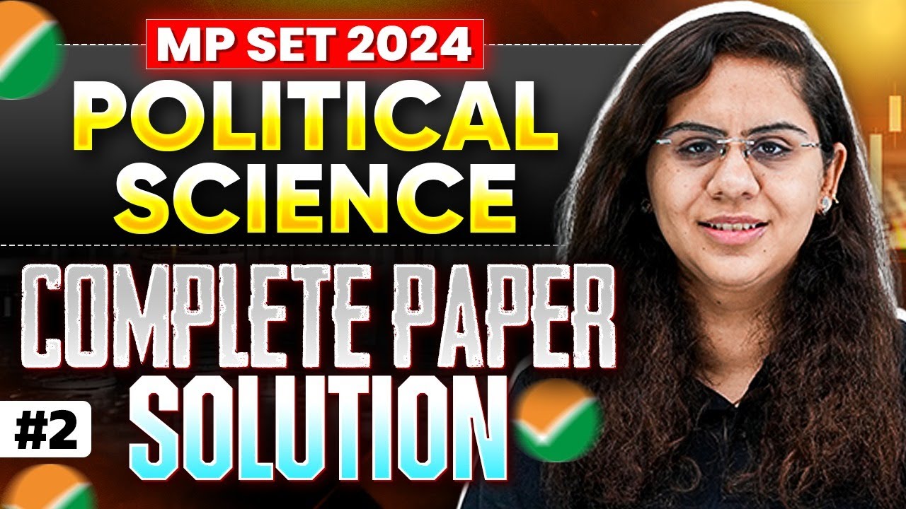 MP SET Political Science Solution 2024 | MP SET Paper solution 2024  | MP SET 2024 PS Paper Solution