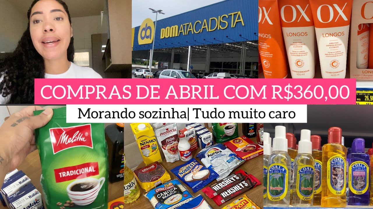 COMPRAS DE MÊS MORANDO SOZINHA | NÃO TROUXE TUDO QUE QUERIA