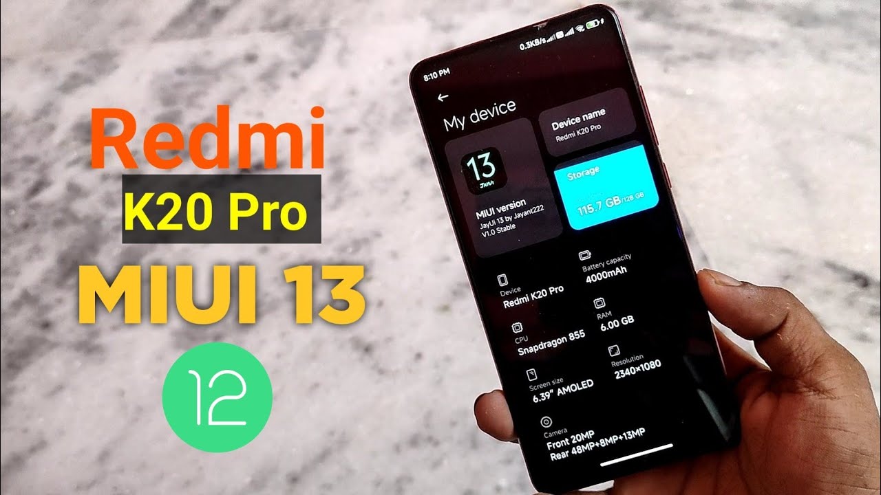 Redmi K20 Pro, MIUI 13 & Android 12 - New Features, Bugs & Installation Guide