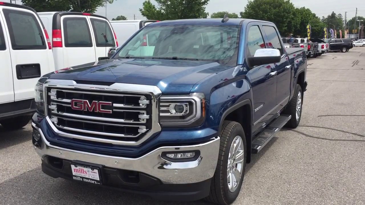 2017 GMC Sierra 1500 SLT Premium Z71 Suspension Blue Oshawa ON Stock #171583