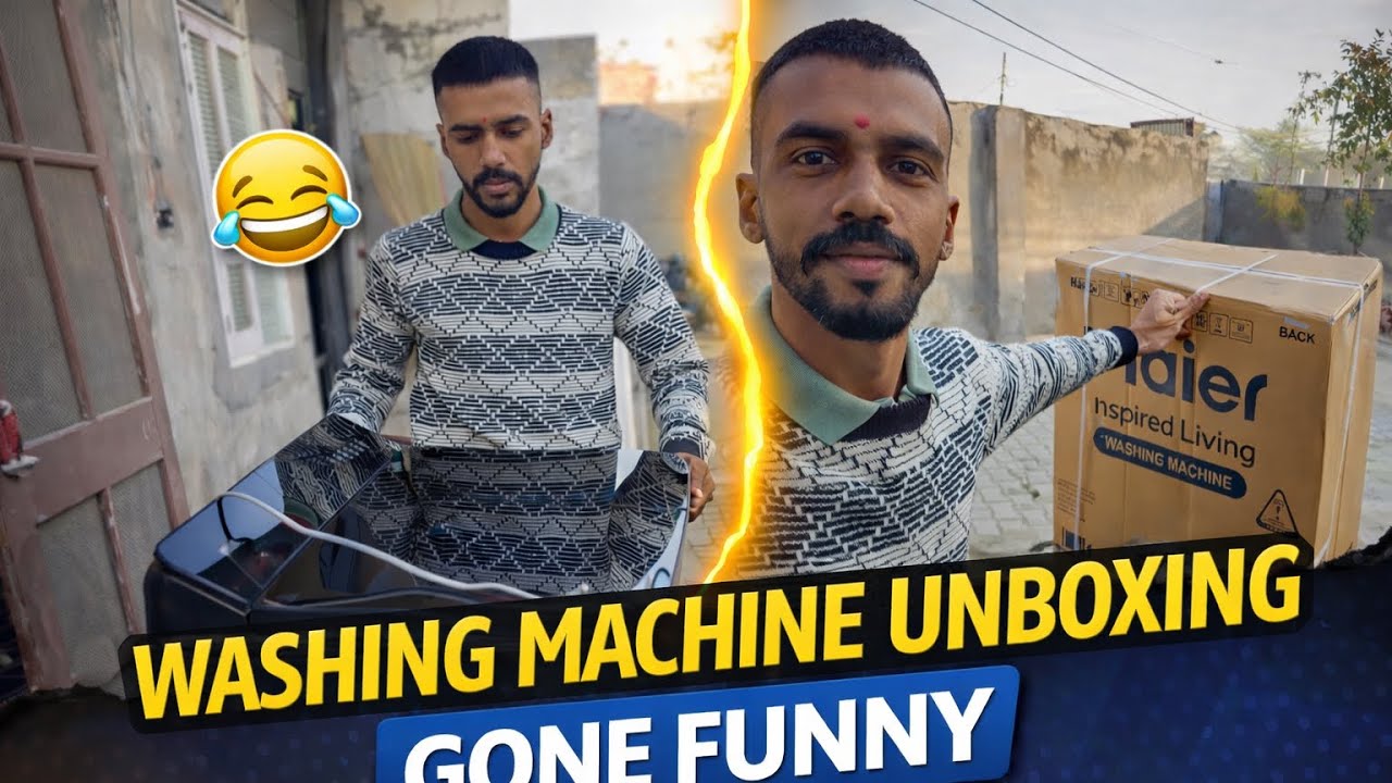 Washing Machine Unboxing Gone Funny 😂 | Full Review & Basic Information || Haier ||