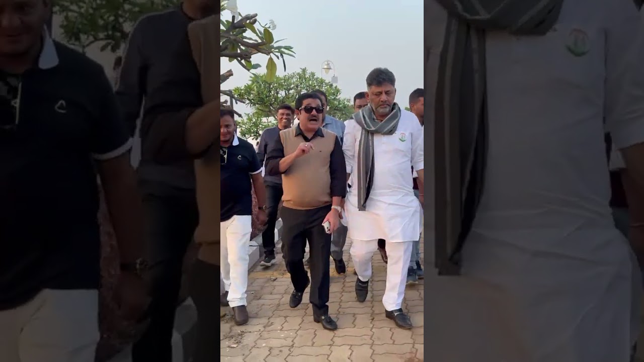DCM Sri Dk Shiva kumar and minister BZ Zameer Ahmed Khan #bzzameerahmedkhan #dkshivakumar #congress