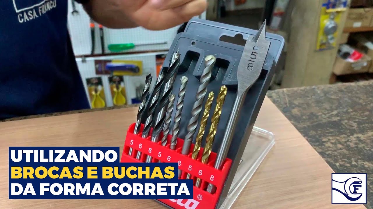 Como utilizar brocas e buchas da forma correta?