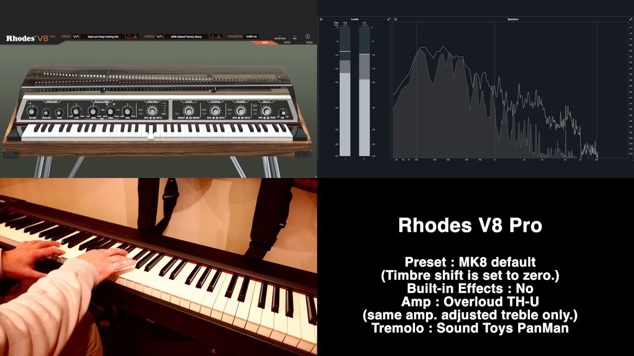 Rhodes V8 vs Fender Rhodes MK I - Rhodes comparison
