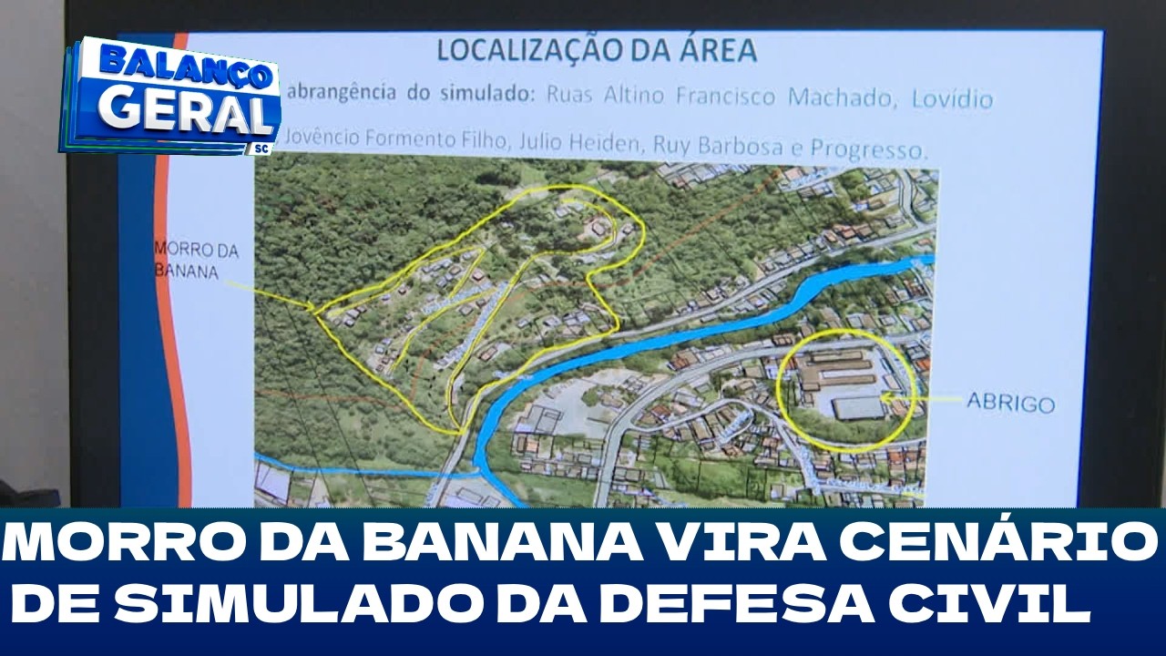 Blumenau: Morro da Banana vira cenário de simulado da Defesa Civil
