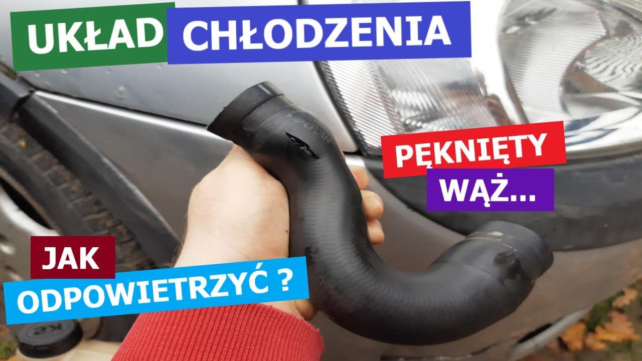 Układ chłodzenia - odpowietrzanie. Pęknięty wąż w trasie - co robić?