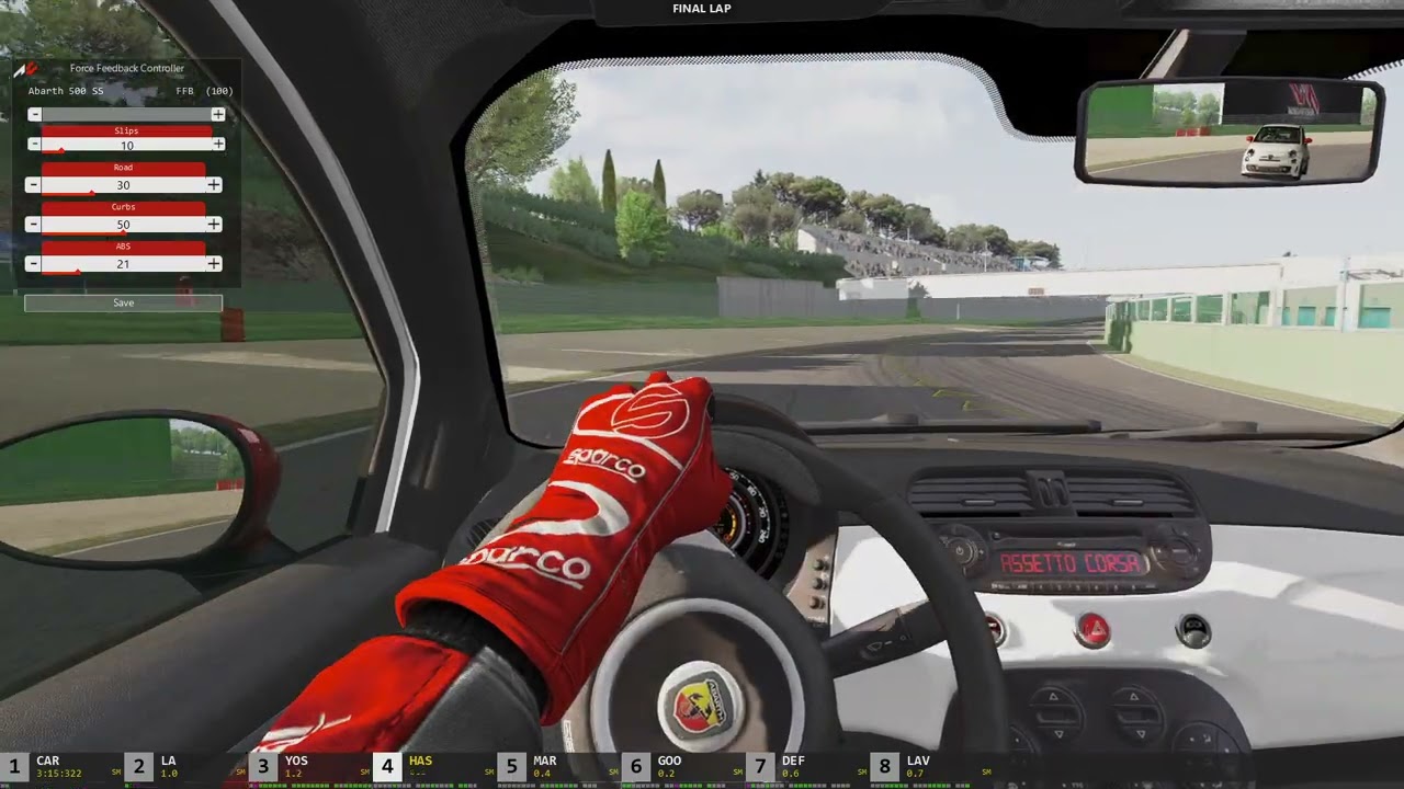Assetto Corsa Second Race Fourth Place