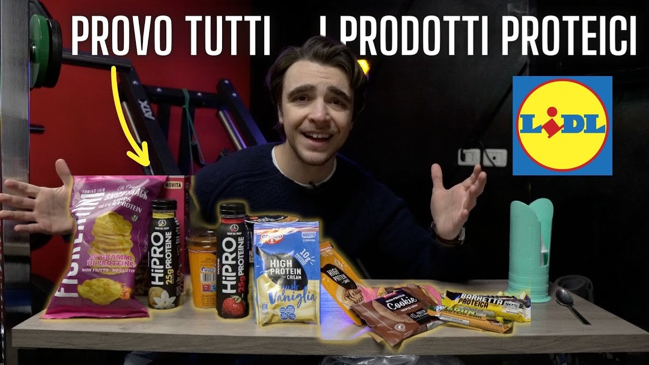 DIETISTA PROVA TUTTI I PRODOTTI PROTEICI DEL SUPERMERCATO *LIDL*