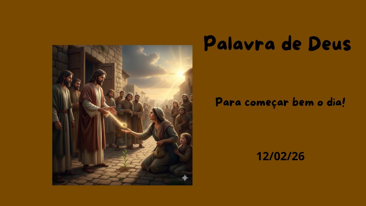 Palavra de Deus para começar bem o dia!
