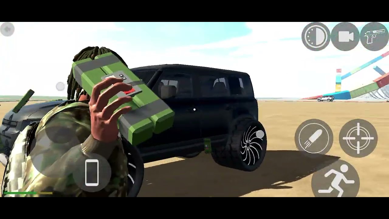 Playing India bikes 3D game silent video 