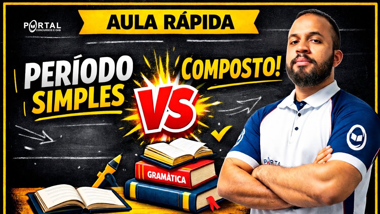 Aula RÁPIDA: Entenda de vez o que é período simples e composto!