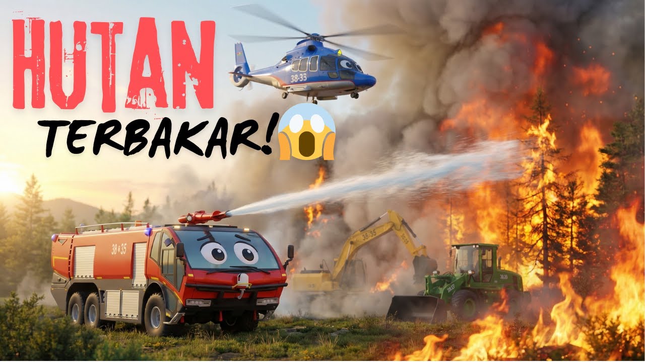 KEBAKARAN HUTAN❗ 😱 Exa, Bero, Loa serta Cheppe… mampukah mereka menyelamatkan semua warga❓
