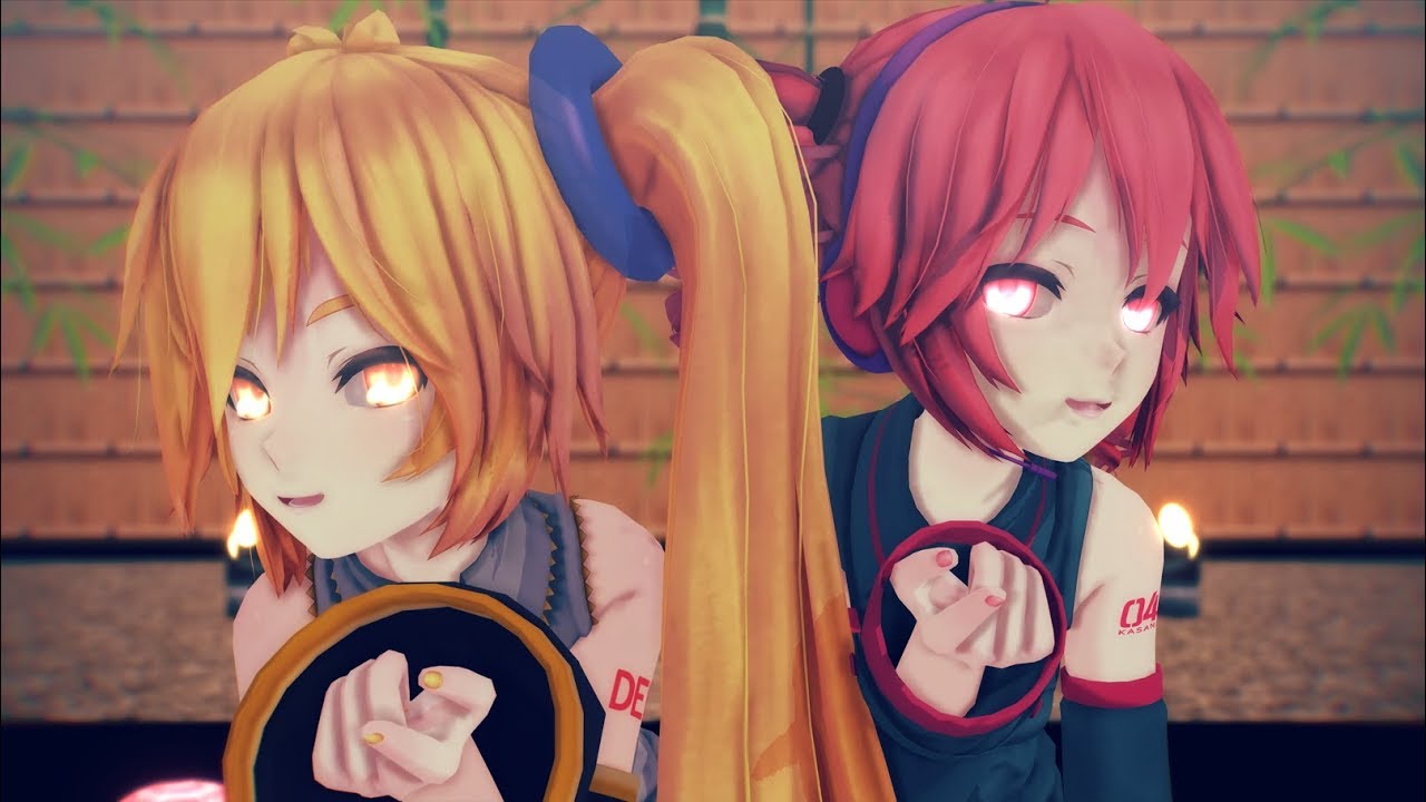 【MMD】Tda式改変重音テト・亞北ネルで極楽浄土(三味線 ver.)【4K 60fps】